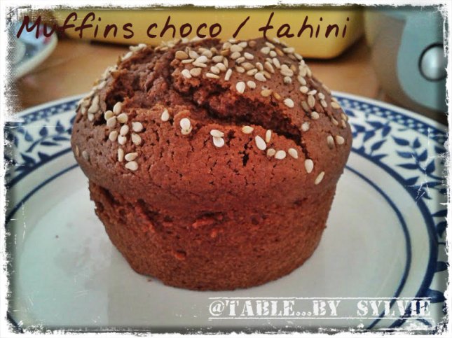 muffins choco tahini